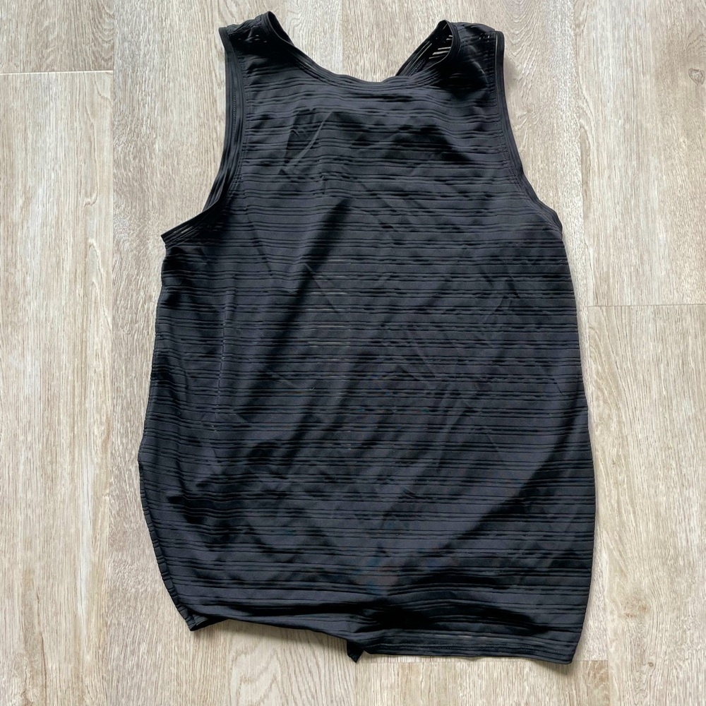 Black Lululemon Tie Back Tank Top